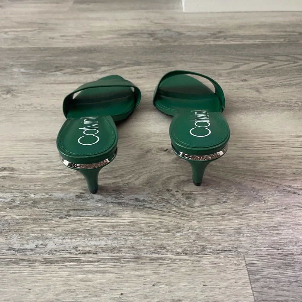 Calvin Klein Emerald Slide Sandals—Never Worn NWOT! - Picture 4 of 6